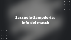 Sassuolo-Sampdoria