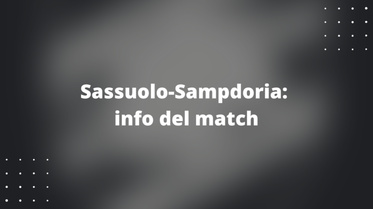 Sassuolo-Sampdoria
