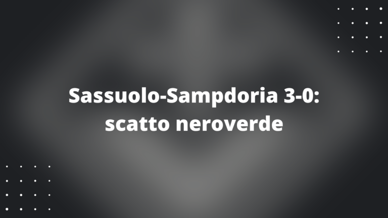 Sassuolo-Sampdoria