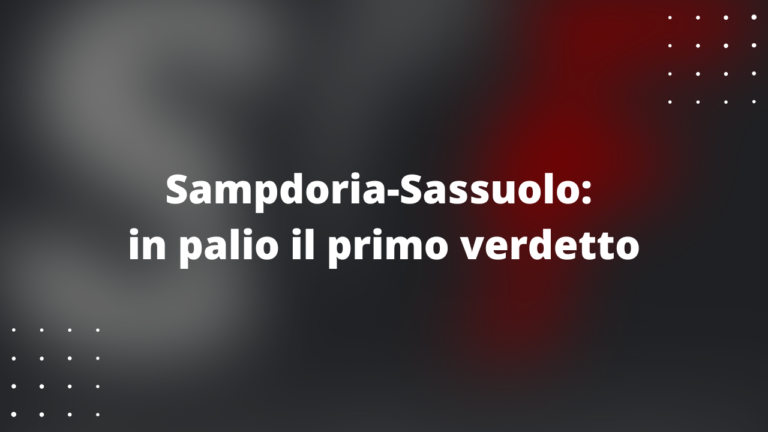 Sampdoria-Sassuolo