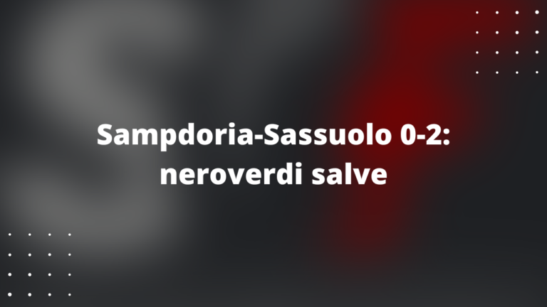 Sampdoria-Sassuolo