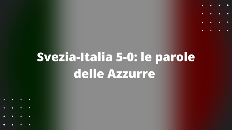 Svezia-Italia