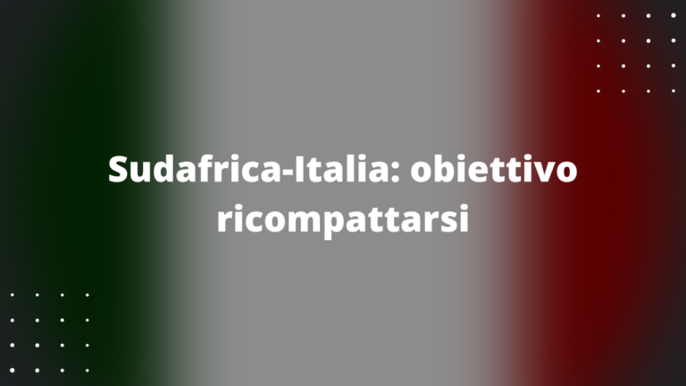 Sudafrica-Italia