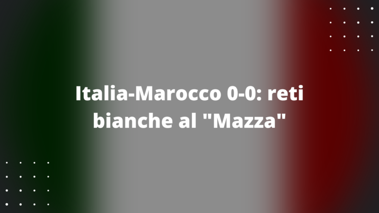 Italia-Marocco