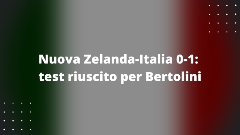 Nuova Zelanda-Italia