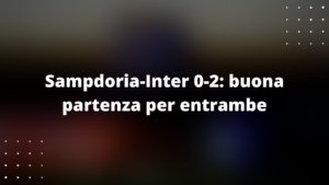 Sampdoria-Inter