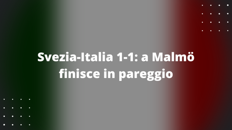 Svezia-Italia