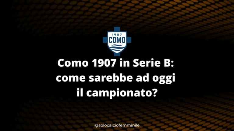 Como 1907 in Serie B: come sarebbe ad oggi il campionato?