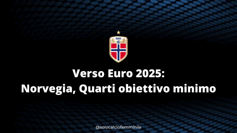 Verso Euro 2025: Norvegia, Quarti obiettivo minimo