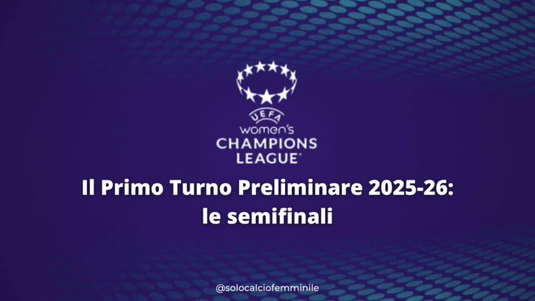 Champions Femminile, al via il Primo Turno Preliminare