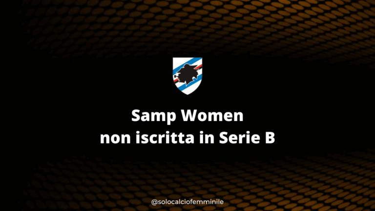 Samp Women non iscritta in Serie B