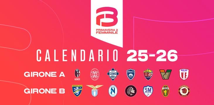 Primavera 2 Femminile, il calendario 2025-26 del Girone A