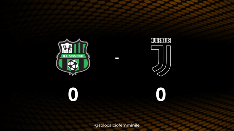 Sassuolo-Juventus 0-0: punto d'oro per le neroverdi