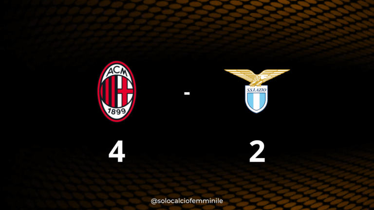 Milan-Lazio 4-2: al "Pavesi" è pioggia di gol