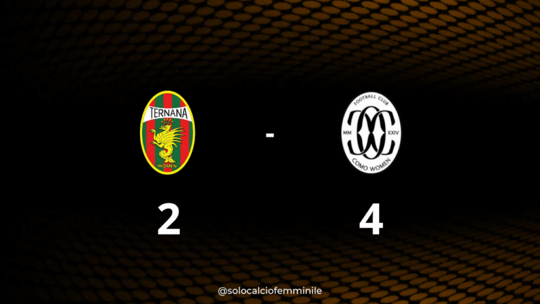 Ternana-Como Women 2-4: Nischler, Pavan poi Kerr, lariane a pari con il Milan