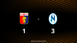 Genoa-Napoli 1-3: partenopee seconde per almeno una notte