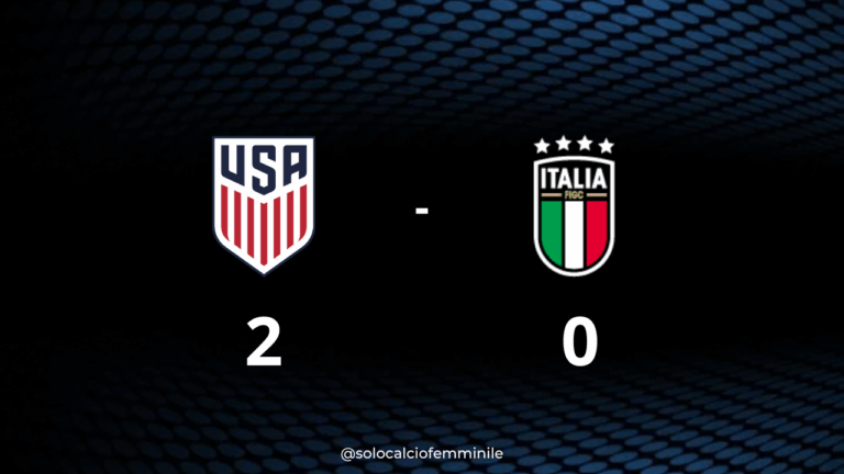 Stati Uniti-Italia 2-0: finisce così il 2025 delle Azzurre