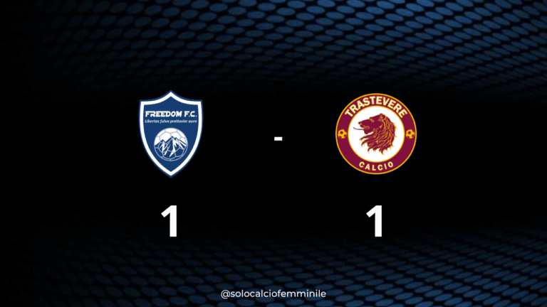 Freedom-Trastevere 1-1: le ospiti sfiorano la vittoria