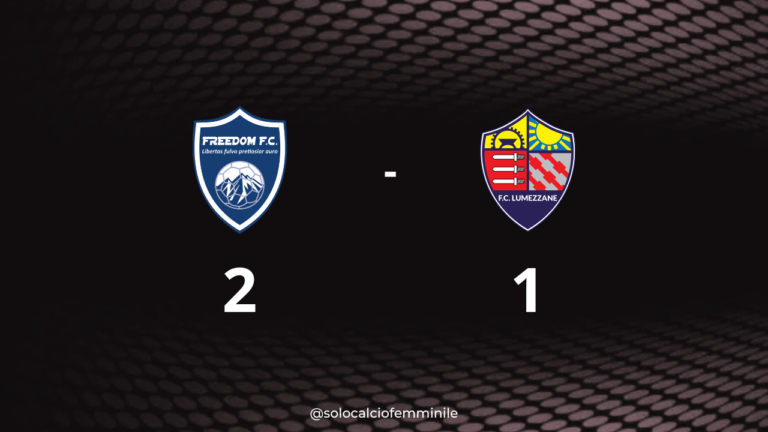 Freedom-Lumezzane 2-1: vittoria chiave per chiudere il discorso promozione