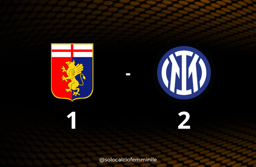 Genoa-Inter 1-2: nerazzurre in Champions League!