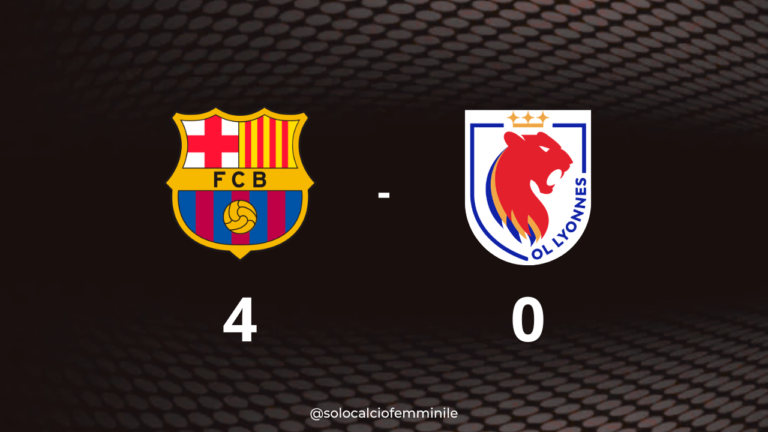 Barcellona-OL Lyonnes 4-0: le blaugrana tornano sul tetto d'Europa