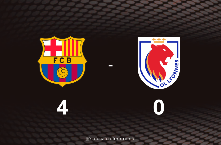 Barcellona-OL Lyonnes 4-0: le blaugrana tornano sul tetto d'Europa