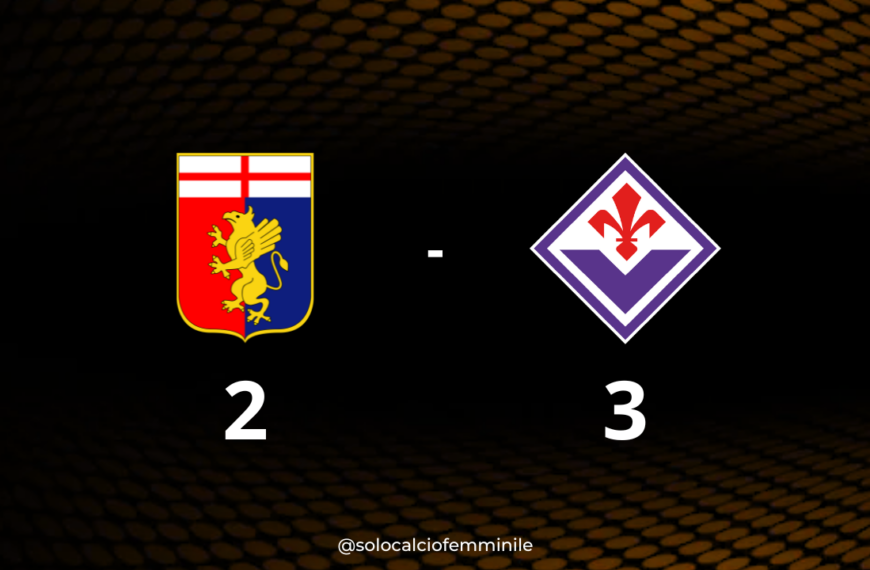 Genoa-Fiorentina 2-3: genoane in Serie B