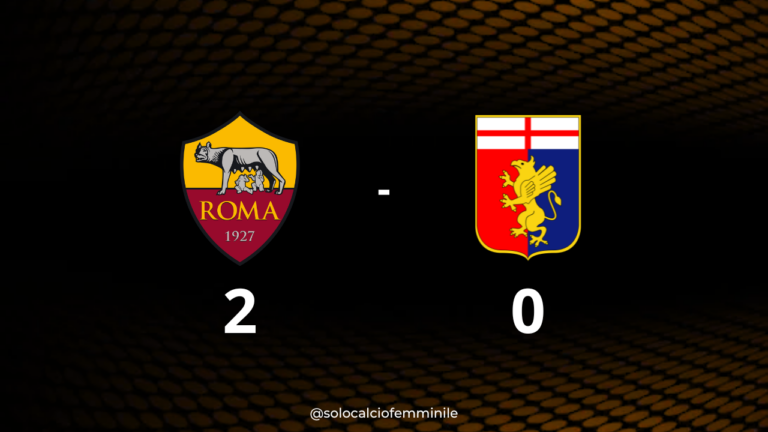 Roma-Genoa 2-0: doppietta Dragoni, le giallorosse chiudono così il campionato
