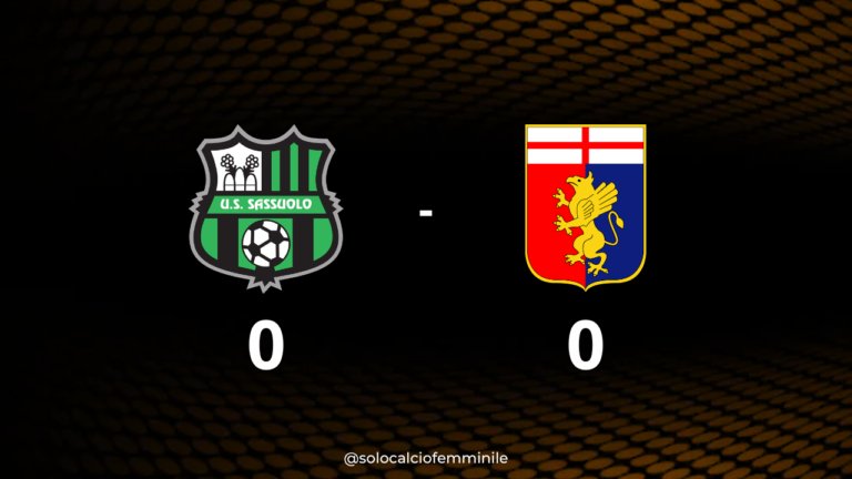 Sassuolo-Genoa 0-0: rossoblù a forte rischio retrocessione