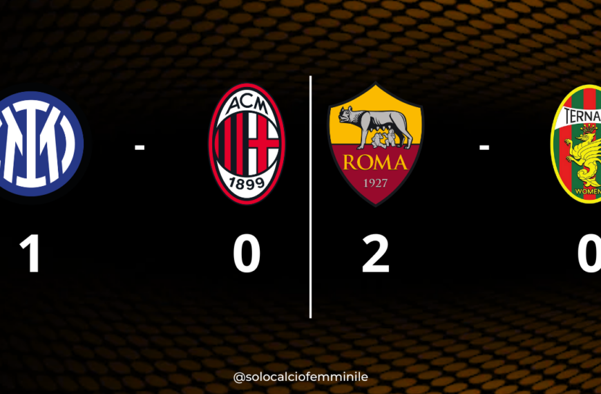 Serie A Women, 20a giornata: Roma campione d’Italia per la terza volta