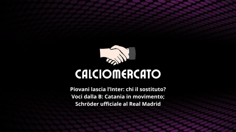 Calciomercato: Piovani lascia l'Inter, ufficiale Schröder al Real