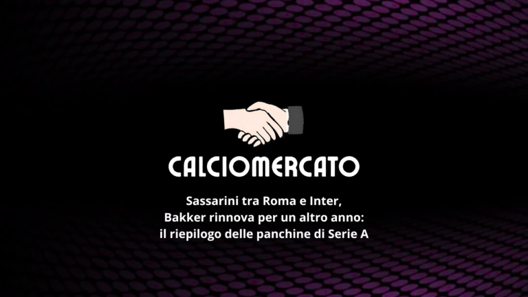 Mercato allenatori: Sassarini conteso, Bakker rinnova