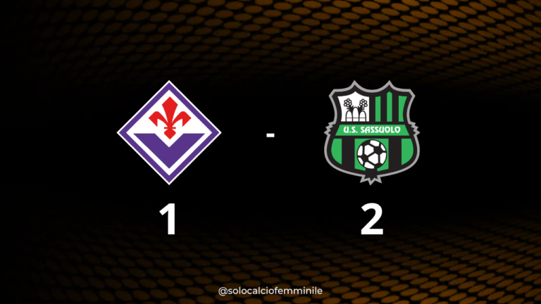 Fiorentina-Sassuolo 1-2: Skupień e Fadda per il successo neroverde
