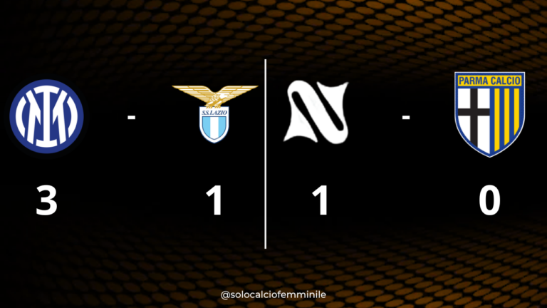 Serie A Women's Cup, Girone A: Inter-Lazio 3-1 e Napoli-Parma 1-0