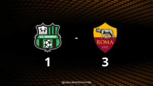 Sassuolo-Roma 1-3: giallorosse in vetta con le rivali