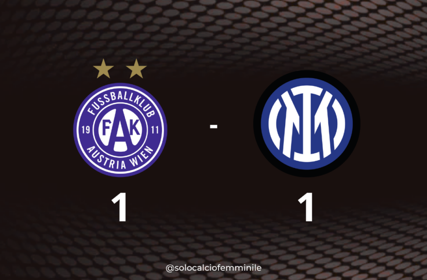 Austria Vienna-Inter 1-1: Andrés all'ultimo secondo salva la serata