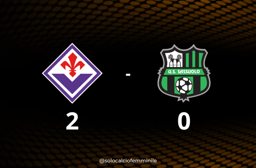 Fiorentina-Sassuolo 2-0: primi tre punti per le gigliate in questo campionato